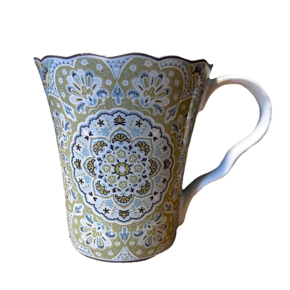 222 Fifth Mug Lyria Teal Porcelain